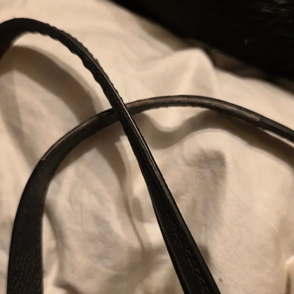 Kate Spade Black Pebbled Leather Large Zip Top Tote Bag